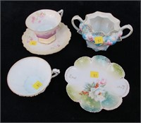 Lot, 5 pieces R.S. Prussia: sugar without lid,