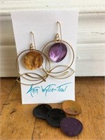 ANN WYLIE TOAL HAND CRAFTED EAR RINGS