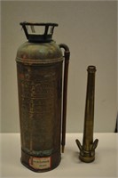 Antique Fire Extinguisher & Fire Hose Nozzle