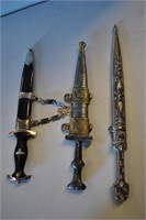 3 Gorgeous Vintage Daggers