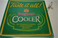 Vintage Seagrams Cooler Sign
