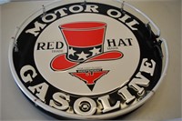 Red Hat Motor Oil Neon Sign