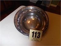 2 Silver Trays - Silver Bowl