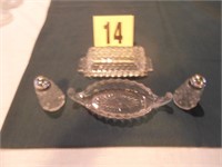 American Fostoria - Salt/Pepper/Butter Dish/Boat