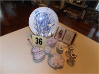 Decorative Plates & Assorted Glassware