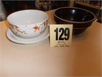 Crock Bowl - 2 Pieces Jewel Tea (Chipped)