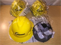 LOT of 3 Premier Safety Hard Hats