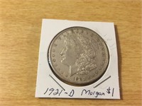 1921-D SILVER MORGAN Dollar in Case