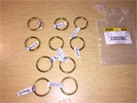 LOT of 10 Brass Rings NEW