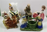(5) Ceramic Figurines