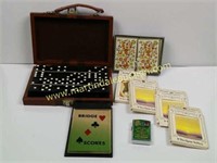 Dominoes, Cards, Bridge Tallies & Lighter