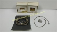 (4) Stainless Steel Ring, Bracelet & Necklace
