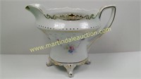 Limoges China Porcelain Footed Pitcher