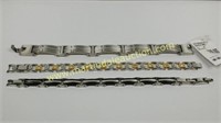 (3) Stainless Steel Bracelets