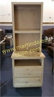 Wood Bookcase w Adjustable Shelves