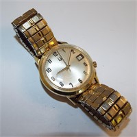 Accutron Bulova Wrist Watch, 14k Gold Case