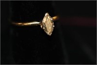 14kt yg Ladies Diamond Engagement Ring 62 point