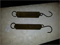 Two Vintage brass scales, one Excelsior and one