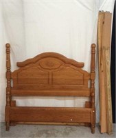 Wooden Full/Queen Sized Bed Frame-Head board -8C