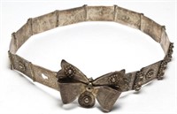 Asian Silver Belt with Butterfly-Form Closure
