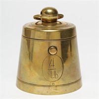Antique Polished Brass Tobacco Box