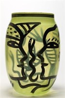 Kosta Boda "Adam, Eve & The Serpent" Vase