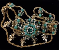 Kenneth Jay Lane Vintage Costume Jewelry Belt