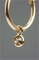 0.18ct Brownish Yellow Diamond Earrings CRV$950