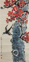 Li Shouzhen 1909-2003 Watercolour on Pape Roll