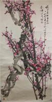 Li Jun b.1939 Chinese Watercolour on Paper Roll