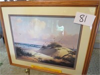 Large Framed Print w/Stand  by Windberg Ocean
