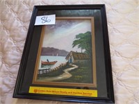 Oil Painting Framed within A Frame by R.
