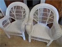Pair of Wicker Armchairs
