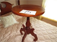 Small Solid Cherry Round Table or Stand 14" Round