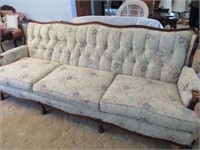 3 Pc. Living Room Suite Sofa - 88" L with Carved