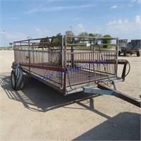 14ft hog trailer cart w/hydro lift