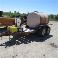 750 gal tank & pump on trailer