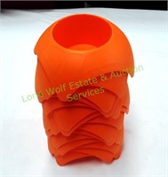 Orange Turtleback Plastic Cup Holders