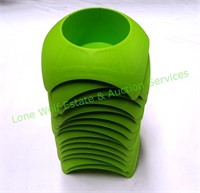 Green Turtleback Plastic Cup Holders