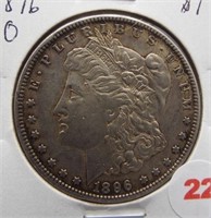 1896-O Morgan Silver Dollar.