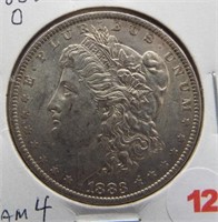 1883-O Morgan Silver Dollar.