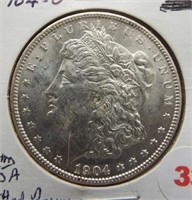 1904-O Morgan Silver Dollar. Pitted Reverse.
