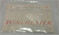 Winchester trap shooting score sheets