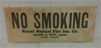 Paper no smoking sign