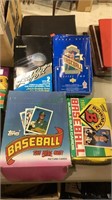 Four boxes of baseball cards including Bowman,