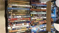 Box lot of about 40 movie DVDs