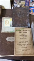 Group lot of antique books, large photo album