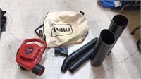 Toro 550 TPX Rake-O-Vac , complete with the bag ,