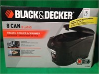 BLACK AND DECKER 8 CAN TRAVEL COOLER & WARMER
