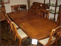 Old Dining Table & 6 Chairs (Leaf Inc.)